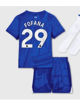 Billige Chelsea Wesley Fofana #29 Hjemmedraktsett Barn 2025-26 Kortermet (+ Korte bukser)